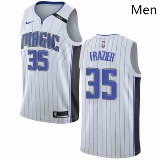 Mens Nike Orlando Magic 35 Melvin Frazier Swingman White NBA Jersey Association Edition